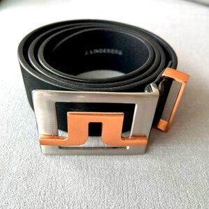 Men’s J.Lindeberg Micro brushed Suede Black Belt